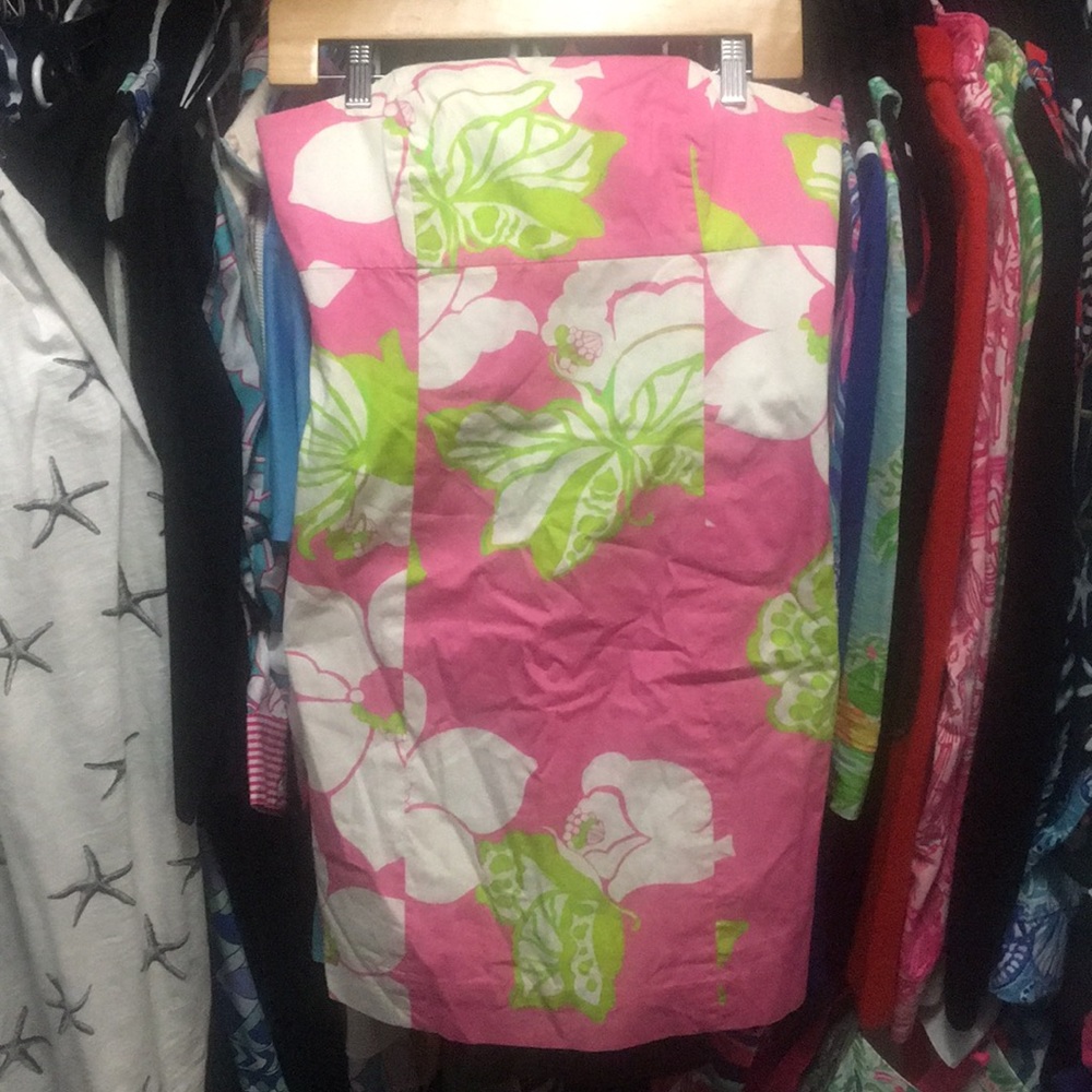Lilly Pulitzer EUC strapless dress size 4
